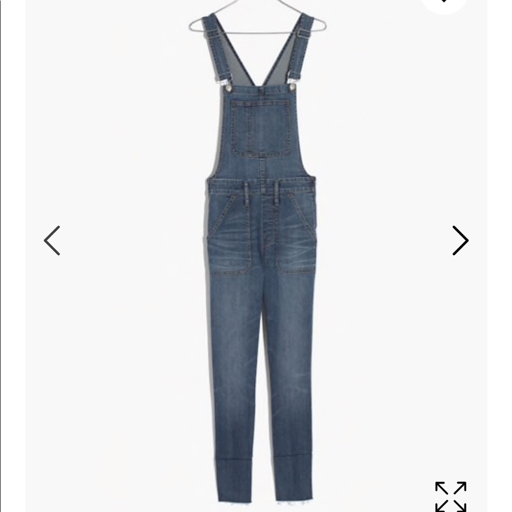 Madewell skinny overalls in kemp wash